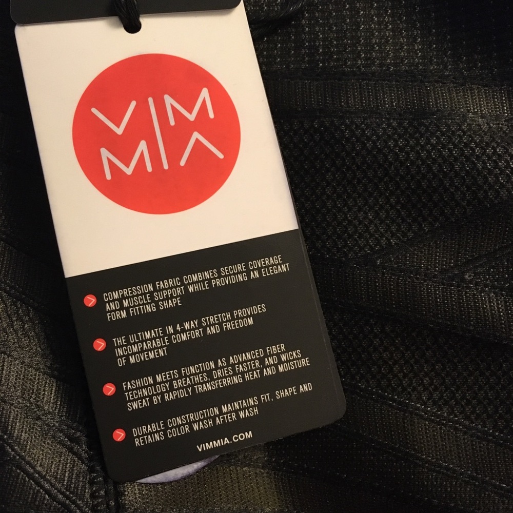 NWT! VIMMIA Sheath Core Leggings Black & Gold - Picture 3 of 8